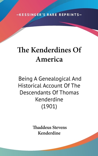 Couverture_The Kenderdines Of America