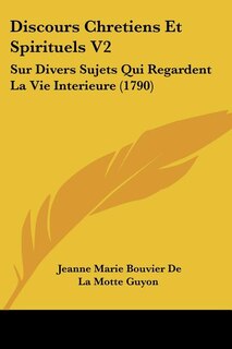 Front cover_Discours Chretiens Et Spirituels V2