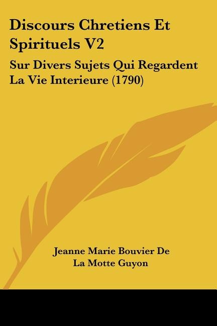 Front cover_Discours Chretiens Et Spirituels V2