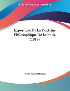 Front cover_Exposition De La Doctrine Philosophique De Leibnitz (1819)