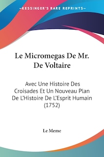 Couverture_Le Micromegas De Mr. De Voltaire