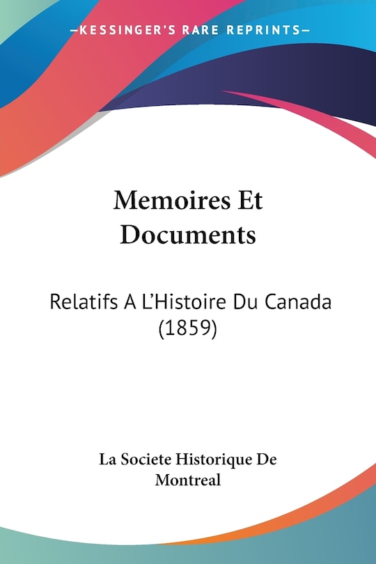 Front cover_Memoires Et Documents