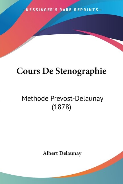 Front cover_Cours De Stenographie