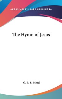 Front cover_The Hymn of Jesus