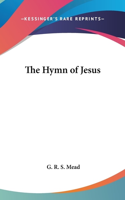 Front cover_The Hymn of Jesus
