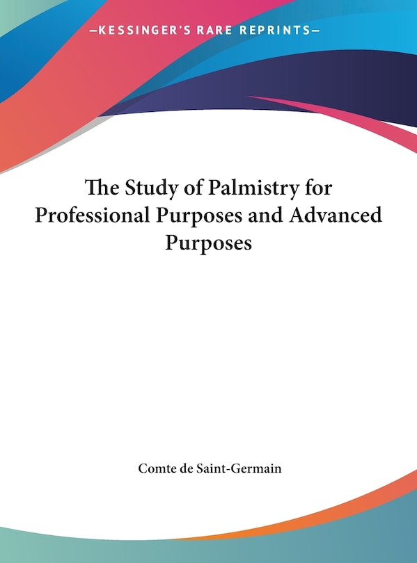 Couverture_The Study of Palmistry for Professional Purposes and Advanced Purposes