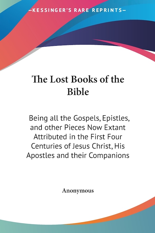 Front cover_The Lost Books of the Bible