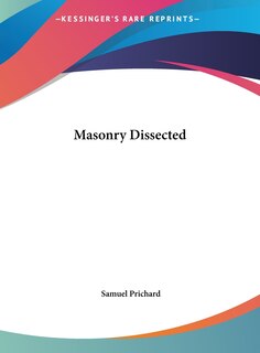 Front cover_Masonry Dissected