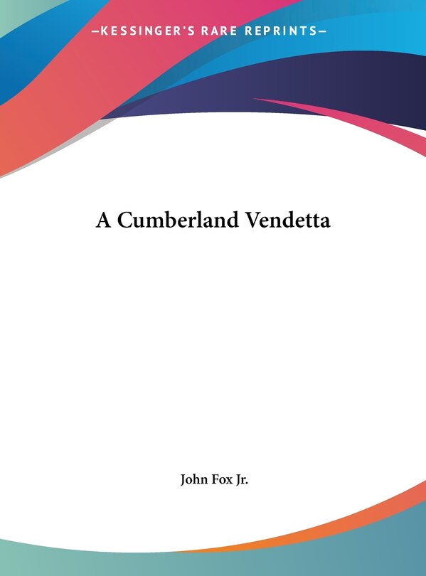 Couverture_A Cumberland Vendetta