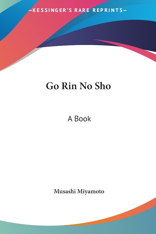 Front cover_Go Rin No Sho
