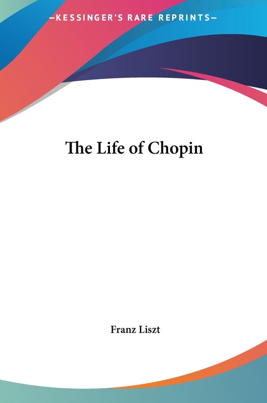 Front cover_The Life of Chopin