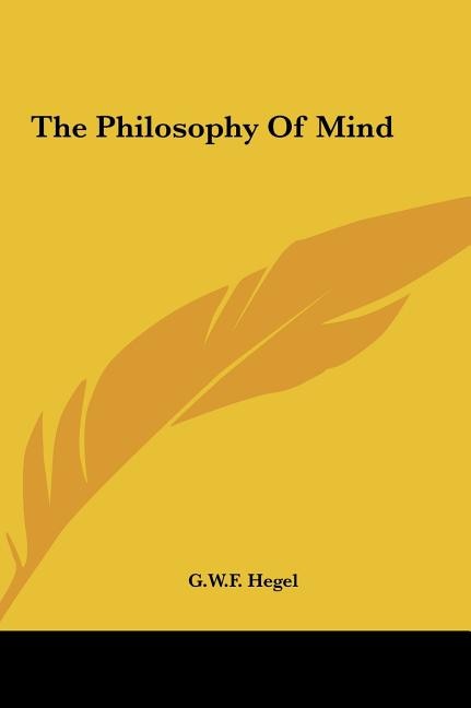 Front cover_The Philosophy Of Mind