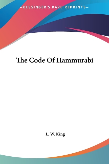 Front cover_The Code Of Hammurabi