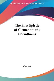 Front cover_The First Epistle of Clement to the Corinthians