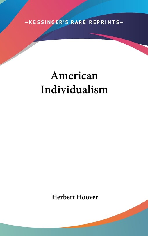 Front cover_American Individualism