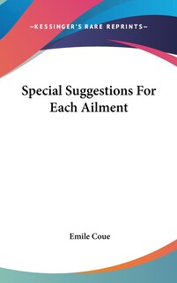 Front cover_Special Suggestions For Each Ailment