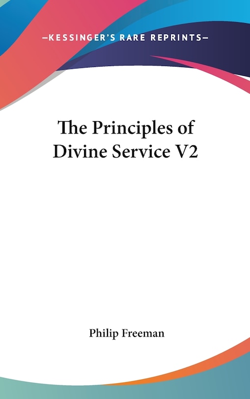 The Principles of Divine Service V2