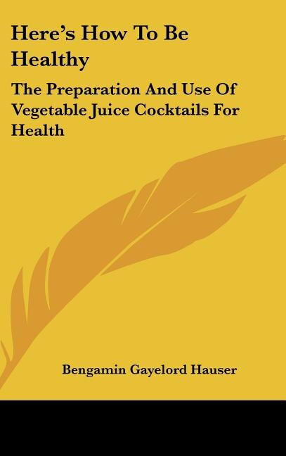 Couverture_Here's How To Be Healthy