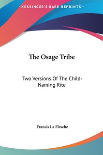Couverture_The Osage Tribe