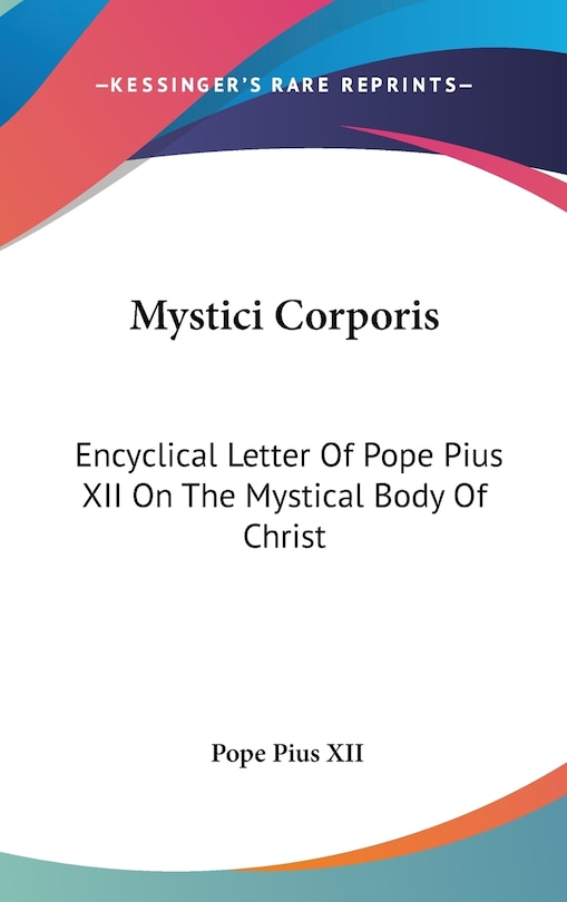 Front cover_Mystici Corporis