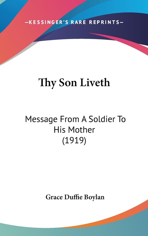 Front cover_Thy Son Liveth