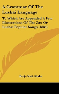Front cover_A Grammar of the Lushai Language
