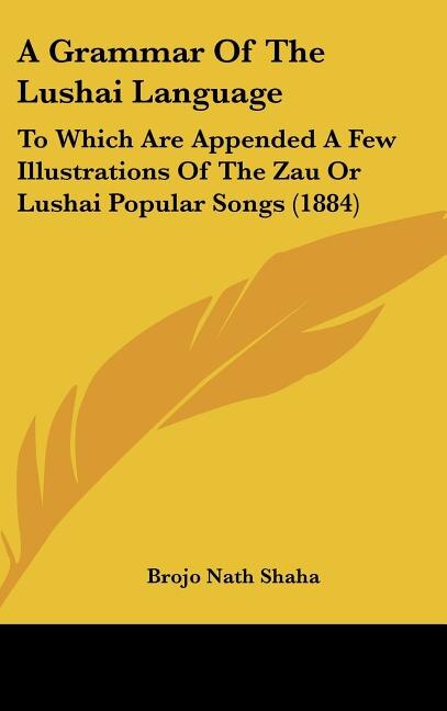 Front cover_A Grammar of the Lushai Language
