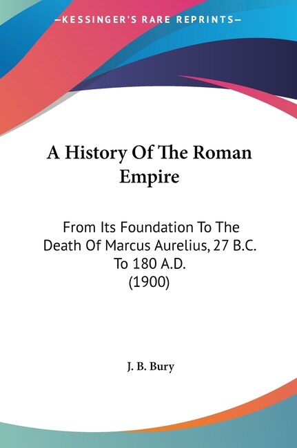 Front cover_A History Of The Roman Empire