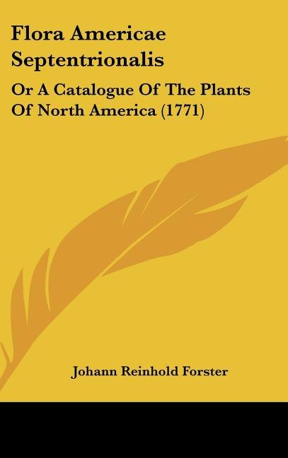 Front cover_Flora Americae Septentrionalis