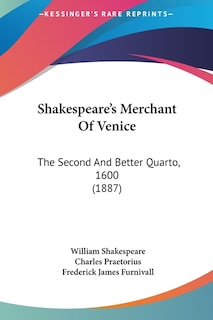 Front cover_Shakespeare's Merchant Of Venice