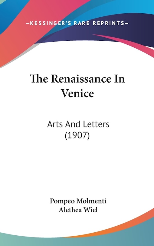 Couverture_The Renaissance In Venice