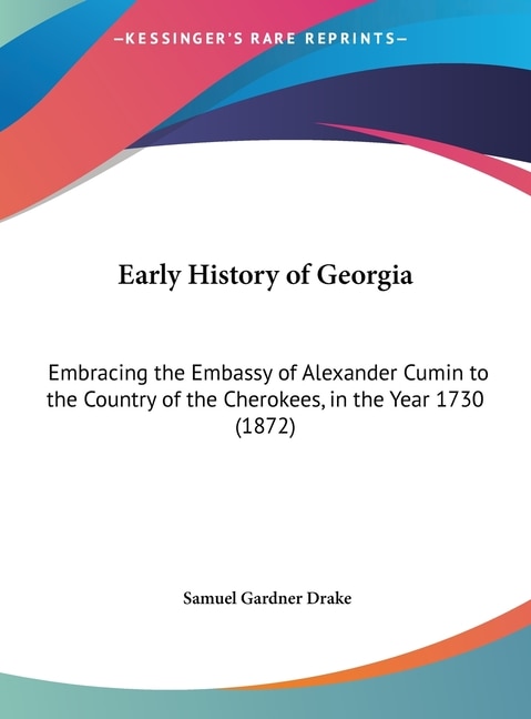 Front cover_Early History of Georgia