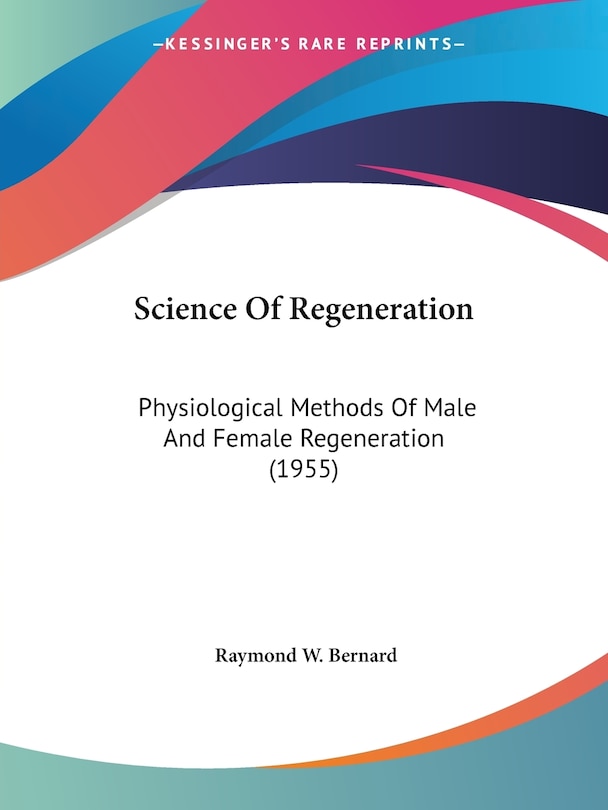 Front cover_Science of Regeneration