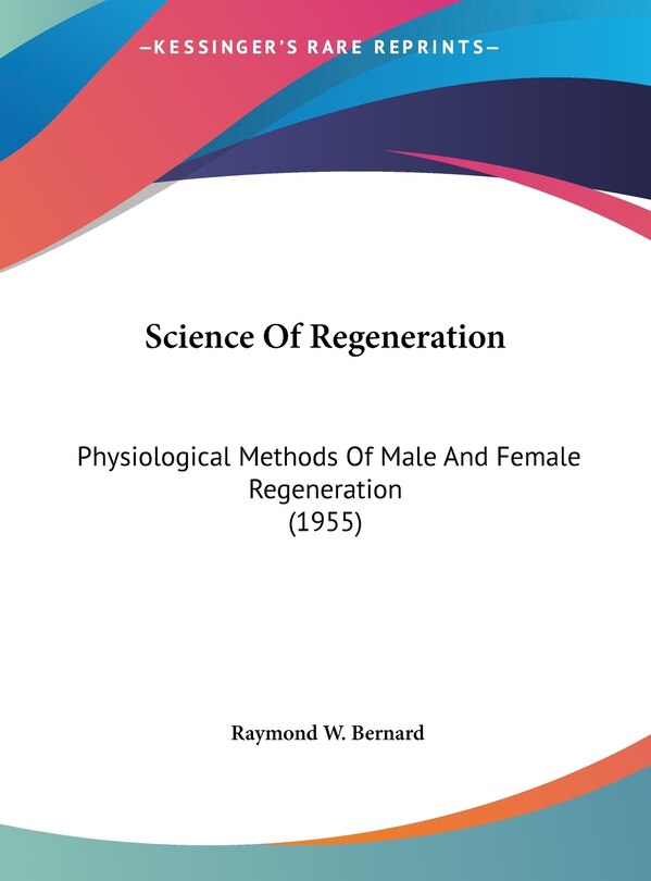 Front cover_Science Of Regeneration