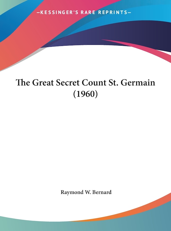 Front cover_The Great Secret Count St. Germain (1960)