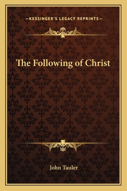 Front cover_The Following of Christ