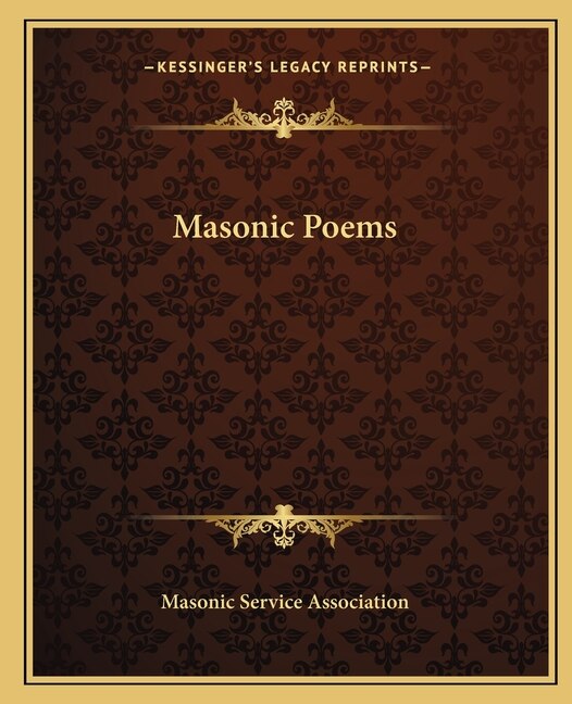 Front cover_Masonic Poems