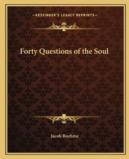 Front cover_Forty Questions of the Soul