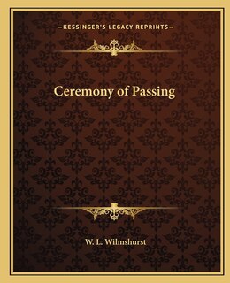 Front cover_Ceremony of Passing