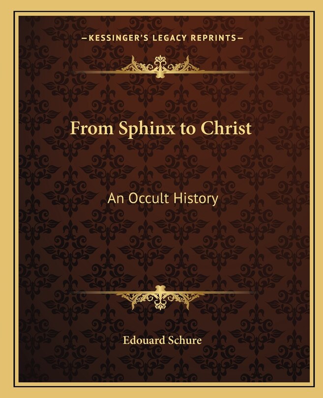 Front cover_From Sphinx to Christ
