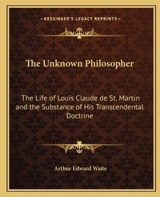 Front cover_The Unknown Philosopher