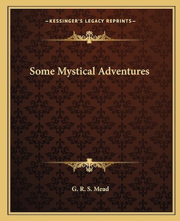Front cover_Some Mystical Adventures