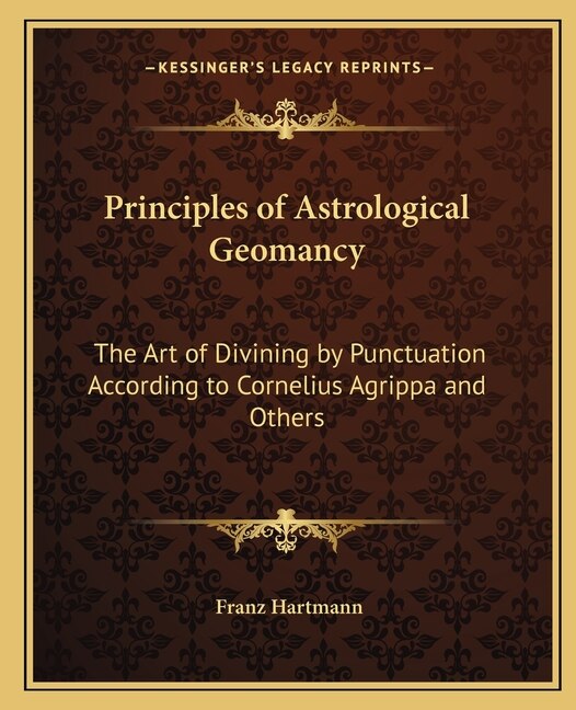 Front cover_Principles of Astrological Geomancy