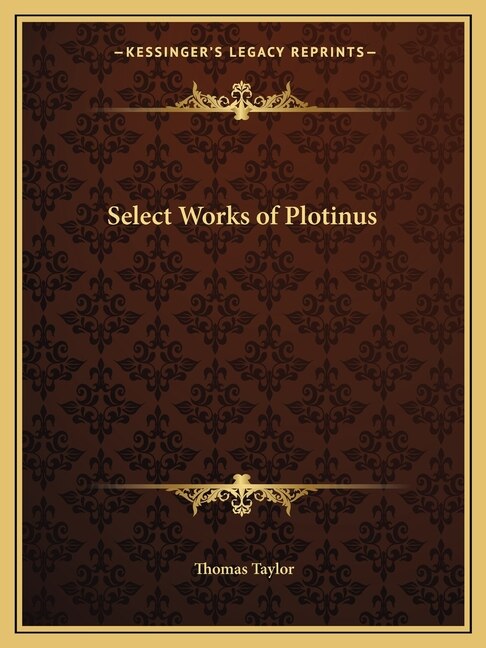 Front cover_Select Works of Plotinus