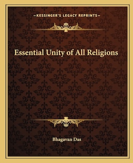 Front cover_Essential Unity of All Religions