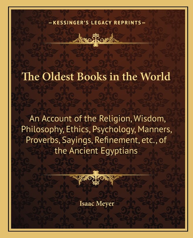 Front cover_The Oldest Books in the World