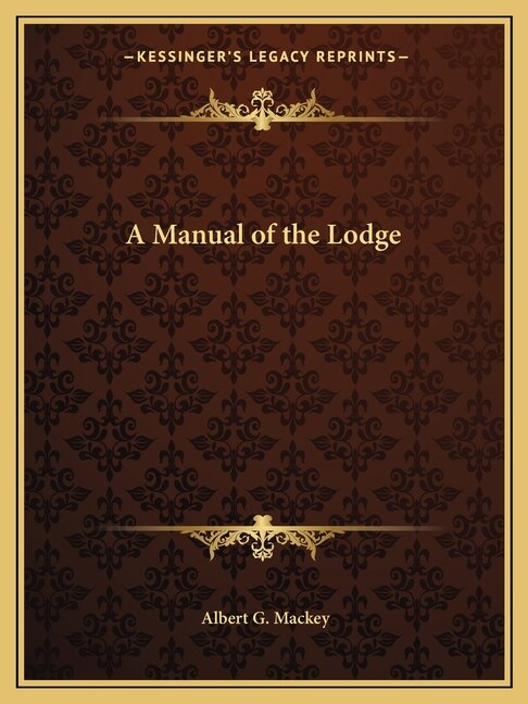 Front cover_A Manual of the Lodge
