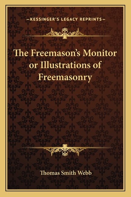 Front cover_The Freemason's Monitor or Illustrations of Freemasonry