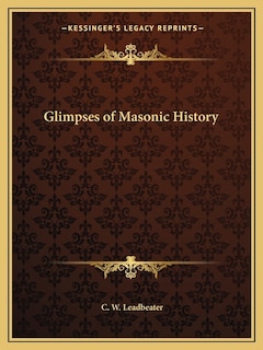 Front cover_Glimpses of Masonic History