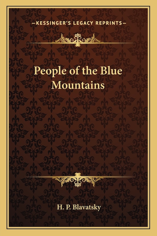 Couverture_People of the Blue Mountains